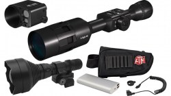 ATN X-Sight 4K 5-20 Day Night Master Kit Battery Pack w IR Illuminator and Ballistic Laser-24